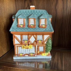 Cookie Jar Bakery Store Shop Sherwood Brand 1999 Ceramic Victorian House
